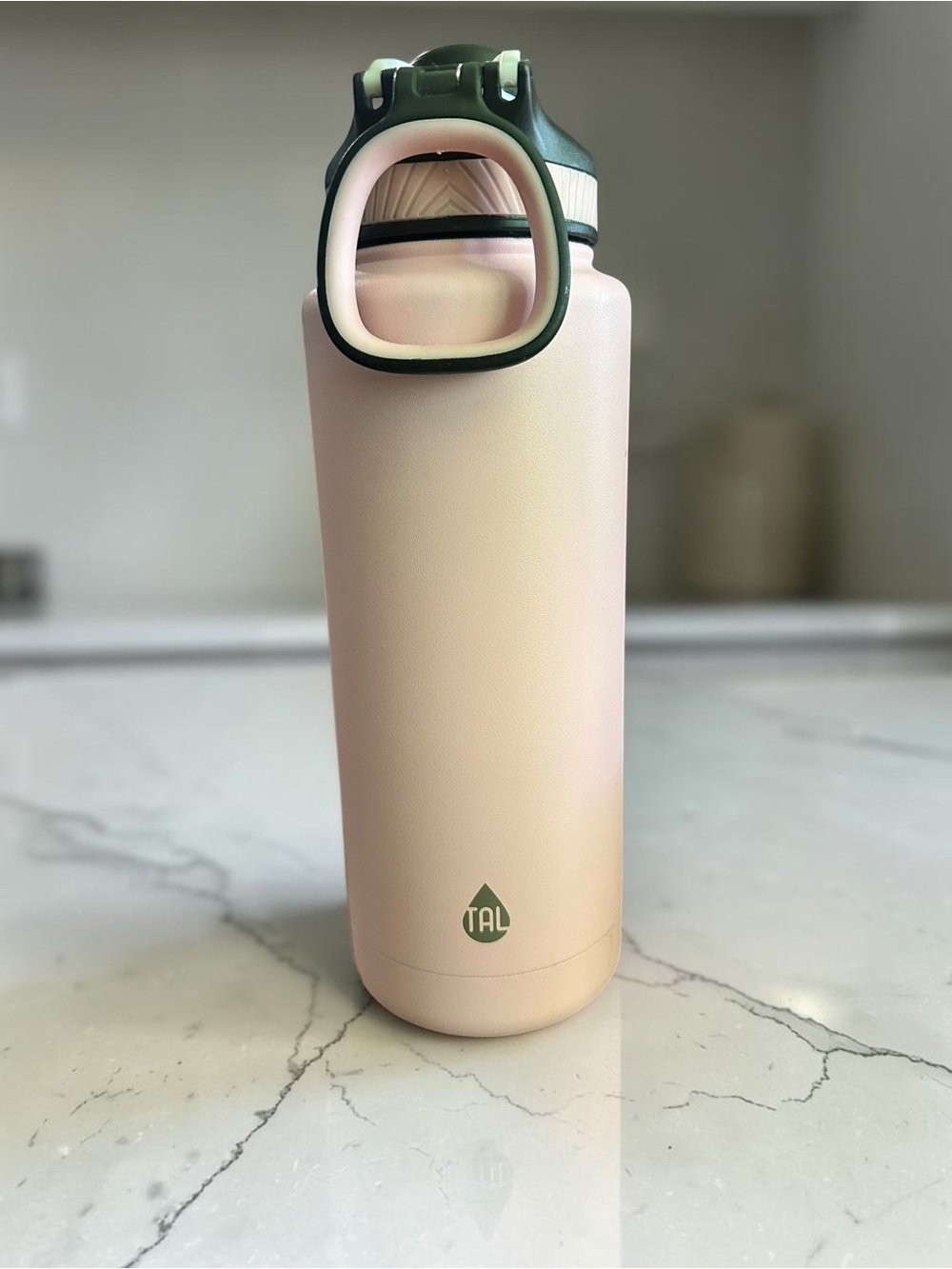 TAL Stainless Steel Water Bottle 32 oz 2-in-1 Blush Pink